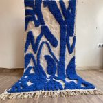 Handcrafted Moroccan rug offering a unique mix of texture, pattern, and cultural heritage.